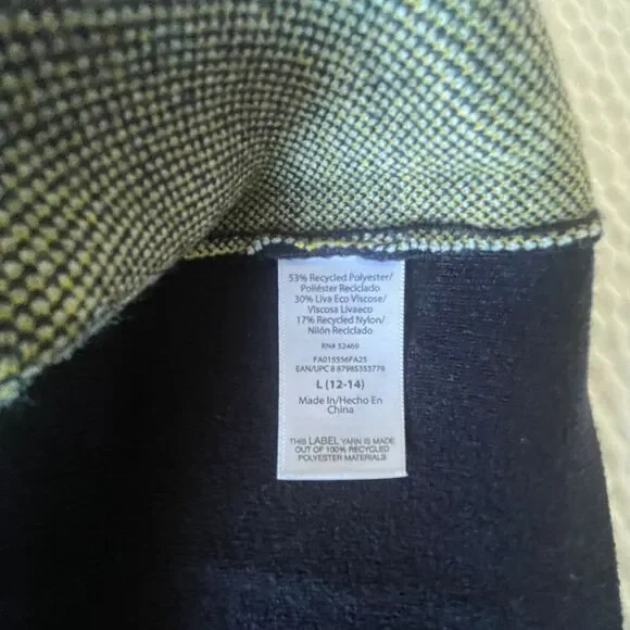 NWT Free Assembly Women's Sleeveless Floral Jacquard Mini Sweater Dress Size L - Picture 8 of 9